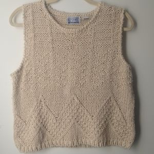 Allyson wood vintage knit sweater vest